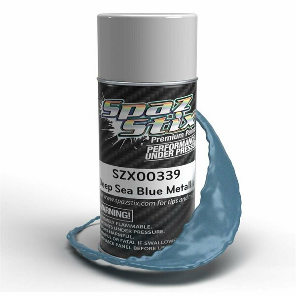 Spaz Stix 3.5 oz Can Metallic Aerosol Paint, Deep Sea Blue SZX00339